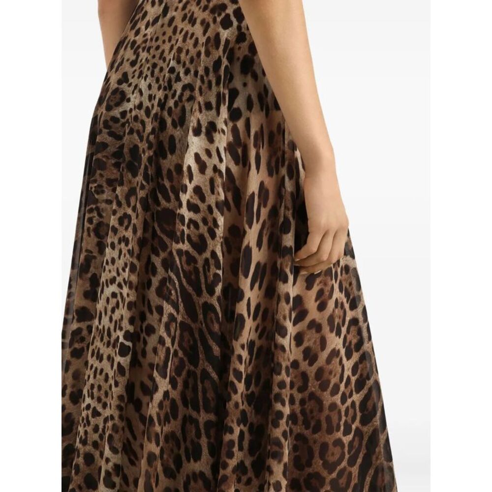 Dolce & Gabbana Women Gonna Stampa Leopardo - Picture 3 of 5